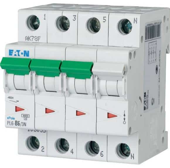 Minyatür Devre Kesici - 6kA - C eğrisi - 3x50A+N