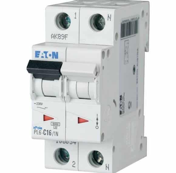 Minyatür Devre Kesici - 6kA - C eğrisi - 1x16A+N
