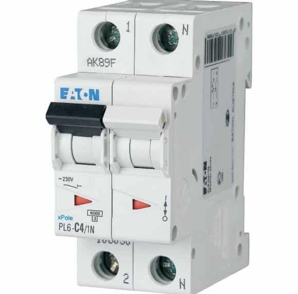 Minyatür Devre Kesici - 6kA - C eğrisi - 1x4A+N