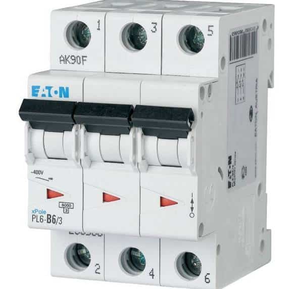 Minyatür Devre Kesici - 6kA - C eğrisi - 3x6A