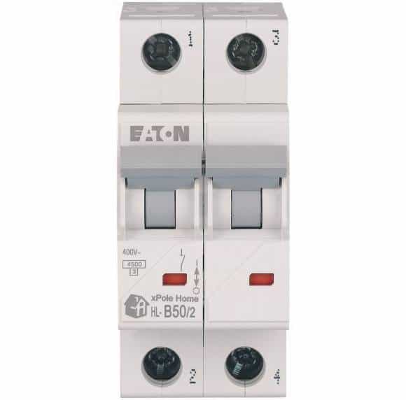 Minyatür Devre Kesici - 4,5kA - B eğrisi - 2x50A