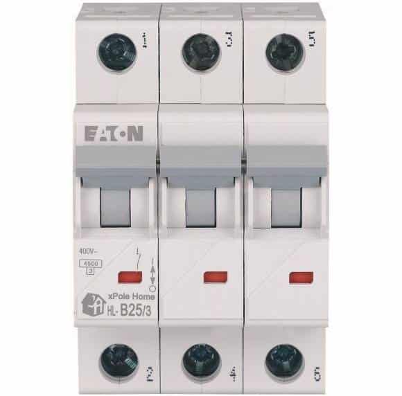 Minyatür Devre Kesici - 4,5kA - B eğrisi - 3x25A